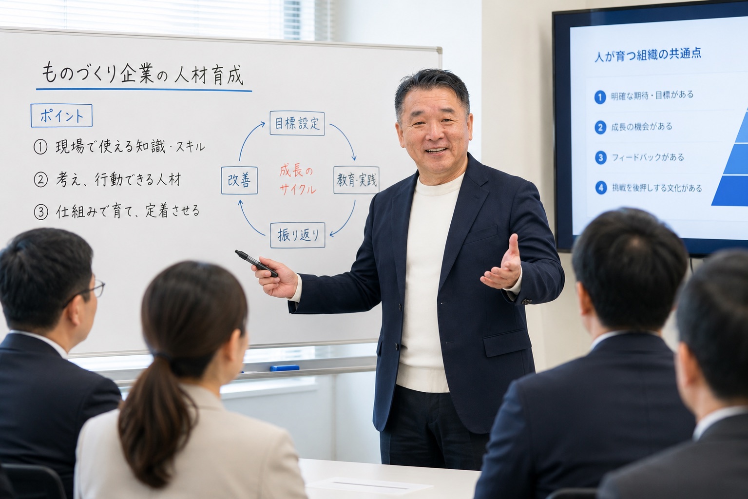 ものづくり企業の人材育成研修を行う木村文昭